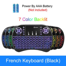 Load image into Gallery viewer, VONTAR i8 Wireless Keyboard Russian English Hebrew Version i8+ 2.4GHz  Air Mouse Touchpad Handheld for Android TV BOX  Mini PC