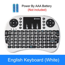 Load image into Gallery viewer, VONTAR i8 Wireless Keyboard Russian English Hebrew Version i8+ 2.4GHz  Air Mouse Touchpad Handheld for Android TV BOX  Mini PC