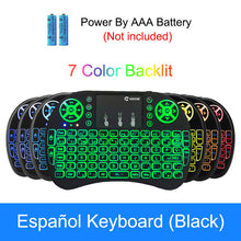 Load image into Gallery viewer, VONTAR i8 Wireless Keyboard Russian English Hebrew Version i8+ 2.4GHz  Air Mouse Touchpad Handheld for Android TV BOX  Mini PC