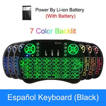 Load image into Gallery viewer, VONTAR i8 Wireless Keyboard Russian English Hebrew Version i8+ 2.4GHz  Air Mouse Touchpad Handheld for Android TV BOX  Mini PC