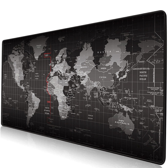 Hot Selling Extra Large Mouse Pad Old World Map Gaming Mousepad Anti-slip Natural Rubber Gaming Mouse Mat with Locking Edge
